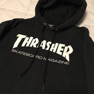 Black thrasher hoodie